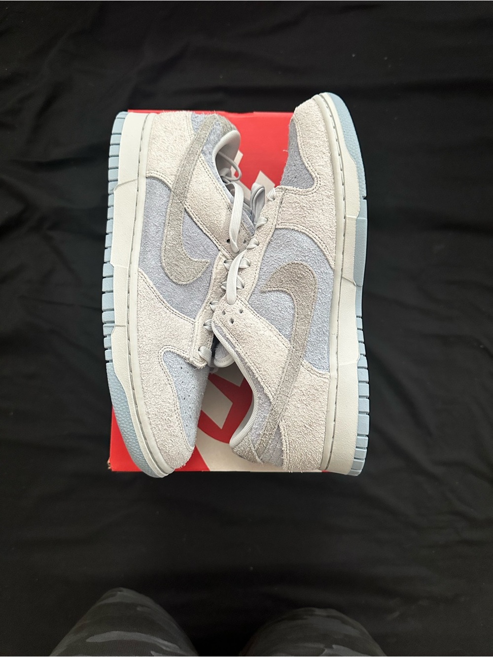 Nike Red and White Shoe Box Label W11.5 M10